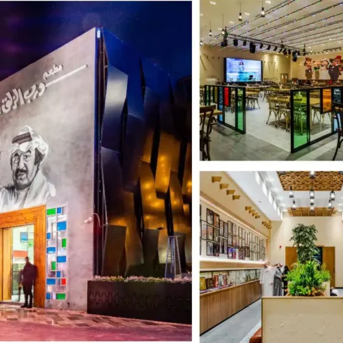 ديكور تراثي كويتي لمطعم درب الزلق بمساحة كبيرة